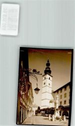 83329 W8221 Waging a. See FOTO KEINE AK Kirche St. Martin mit Martinsäule Foto Original aus Archiv eines Ansichtskartenverlags Ort handschriftlich