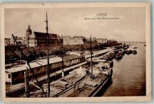 55116 W6500 Mainz a Rhein 1918 Foto AK Hafen Feldpost Frankreich WK I