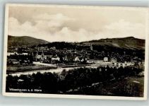 37213 W3430 Witzenhausen Foto AK mit Liebfrauenkirche und Werrabrücke