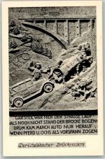 82401 W8121 Rottenbuch , Oberbay Foto AK Denkmal Echelsbacher Brückenvers