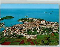 Porec Parenzo 1978 Foto AK Fliegeraufnahme