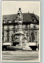 39100 Bozen Bolzano Foto AK Denkmal Hotel Ort lt. Fotograf