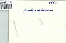 08258 O9659 Markneukirchen FOTO KEINE AK mit Kirche St. Nicolai Ort handschriftlich
