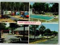 09200 Saint-Girons 1974 Foto AK Campingplatz eurosol Schwimmbad Auto