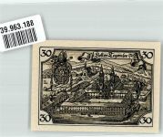 83684 W8180 Tegernsee 1921 Notgeldschein 30 Pfennig Kloster