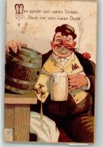 Humor dicker Mann , Zigarre Bierfass Bier Gebrauchsspuren
