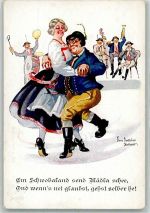 Volkstanz Humor Schwäbischer Kunstverlag 234 Böttcher, H. Gebrauchsspuren
