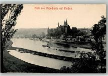 01662 O8250 Meißen , Sachs - Blick von Proschwitz Albrechtsburg