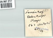 94250 W8371 Edenhofen FOTO KEINE AK Pension Ferienhof Kager Ort handschriftlich