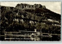 O8000 Dresden Personendampfer am Lilienstein Raddampfer