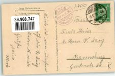 72379 W7450 Hohenzollern , Burg 1925 Foto AK Burg