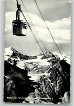 Blick v.d. Patscherkofelbahn gegen Stubaiergletscher Bergbahn