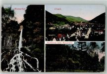 72574 W7432 Urach Bad Urach 1928 Foto AK Wasserfall Hochwiese
