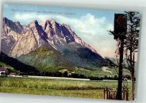 82467 W8100 Garmisch Foto AK Waxenstein Zugspitze