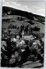 96346 W8649 Wallenfels , Oberfr - Kirche, Ortsansicht