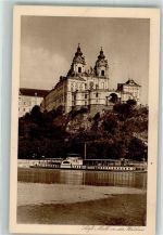 3390 Melk Foto AK Stift Melk Dampfschiff