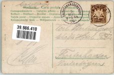 Humor Tracht Litfaßsäule Sekt 1906 Gebrauchsspuren