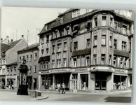 08412 O9620 Werdau , Sachs Foto AK August-Bebel-Strasse Geschäft