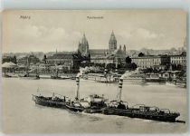 W6500 Mainz a Rhein Arbeitsschiff Dampfschiff Rheinschiff Gebrauchsspuren