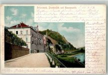 53639 W5330 Königswinter 1901 - Hotel Rolandseck Groyen mit Drachenfels und Nonnenwerth