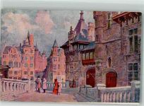 Antwerpen Anvers 1926 Künstlerkarte Burg Le Steen