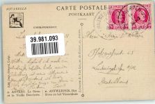Antwerpen Anvers 1926 Künstlerkarte Burg Le Steen