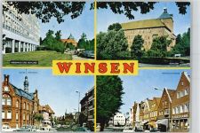 W2090 Winsen Luhe Kreishaus Altes Rathaus Autos Burg / Schloss Foto AK