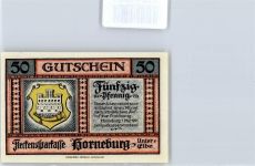 Notgeld 25 Pfennig , Horneburg Geldschein auf AK