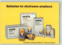 W7410 Reutlingen DL 6 RQ Willi Bense Geranienweg Varta Batterien Qsl-Karte Werbe AK
