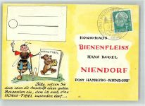 W2000 Niendorf Honig- Fibel Honighaus Bienenfleiss Hans Kogel Biene