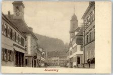 75305 W7540 Neuenbürg , Württ - Kirche, Ortsansicht