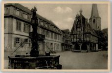 64720 W6120 Michelstadt - Marktplatz, Rathaus