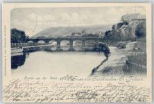 66111 W6600 St. Johann - Partie an der Saar, Brücke