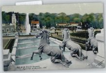 Brüssel Bruxelles Ausstellungen - Leporello, Vue de la Grande Terrasse, Exposition 1910