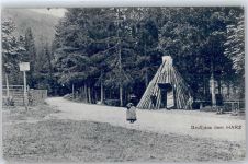 38875 O3725 Rübeland b Blankenburg, Harz - Holzhütte