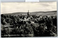 38877 O3702 Benneckenstein - Blick auf den Gondelteich, Kirche