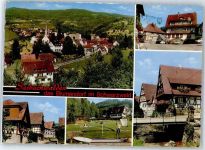 77887 W7595 Sasbachwalden - Teilansicht, Ortspartien, Spielplatz