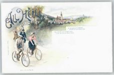 Fahrrad Lithographie