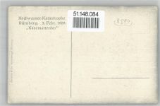 90402 W8500 Nürnberg - Ereignis, Hochwasserkatastrophe, Kasemattentor, 1909