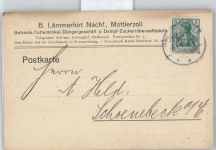 38170 W3307 Mattierzoll - Firma B. Lämmerhirt Nachf., Getreide, Futterartikel, Düngergeschäft, Dampf-Zuckerrübensaftfabrik