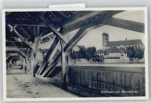 79713 W7880 Bad Säckingen - Rheinbrücke, Kirche