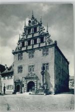 97320 W8711 Sulzfeld a. Main Foto AK Rathaus Kalender Aus deutschen Landen 1964