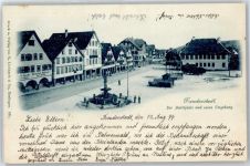 72250 W7290 Freudenstadt - Der Marktplatz und seine Umgebung