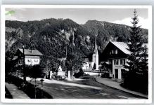 83727 W8163 Bayrischzell - Straßenansicht, Kirche, Bäckerei