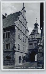 97340 W8713 Marktbreit - Rathaus u.Maintor