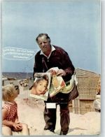 25980 W2280 Westerland Gebrauchsspuren Leporello, Am Strand