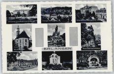 91052 W8520 Erlangen - Schloss, Orangerie, Neustädter Kirche