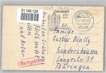 34323 W3509 Beiseförth - Kirche, Ortsansicht, Kurort AKU1