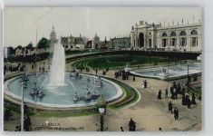 Brüssel Bruxelles Ausstellungen Gebrauchsspuren Leporello, Le Bassin, Exposition 1910