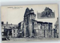 02200 Soissons - zerstörte Kirche Saint-Pierre, WK I 1914-1915